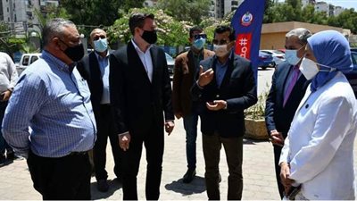 وزير الرياضة ورئيس وكالة مكافحة المنشطات يتفقدان مستشفى الطب الرياضي