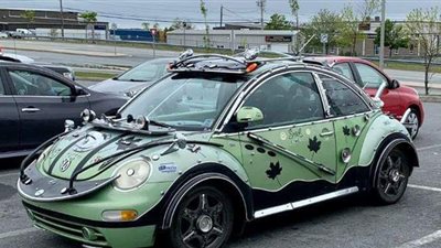 تصميم منفرد ميز سيارة فولكس فاجن بيتل المعدلة