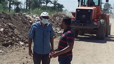 رفع 10 أطنان من التراكمات الصلبة في الأقصر