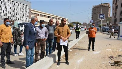 محافظ القليوبية يتابع أعمال تطوير ميدان المحطة بمدينة بنها