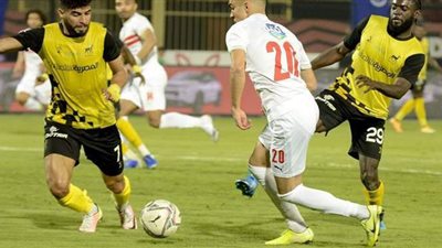 دجلة يتقدم على الزمالك بهدفين دون رد في الشوط الأول
