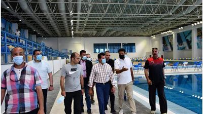 وزير الشباب يتفقد المدينة الرياضية بالعاصمة الإدارية الجديدة