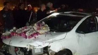 «زفة إلى السماء».. حكاية محمد وسالي غريقي موكب الزفاف بالشرقية | صور