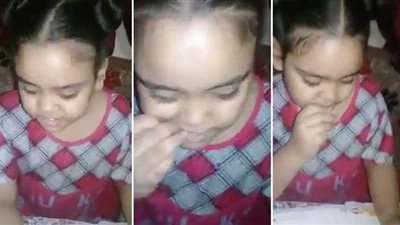 لديها قدرات خارقة.. طفلة تأكل الزجاج بالأقصر | فيديو