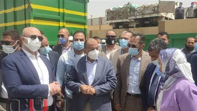 محافظ بني سويف ووزير التنمية المحلية يتفقدان محطة بني خليفة