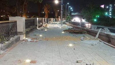 حملة لرفع كفاءة الطرق والميادين وأعمال الإضاءة في الجيزة