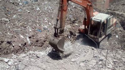 حملات مكثفة لإزالة التعديات على الأراضي الزراعية بالدقهلية