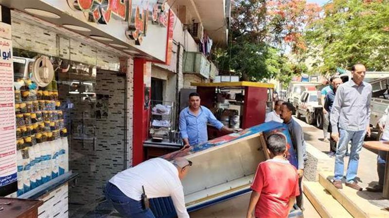 رفع 112 مخالفة إشغالات
