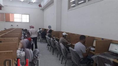 بدء الاختبارات للفصل الدراسي الثاني بكلية الصيدلة جامعة حلوان إلكترونيا