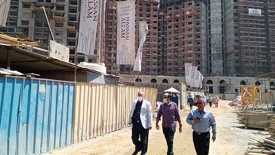 بهجات يتابع معدلات تنفيذ الأبراج السكنية والاستثمارية بمنطقة مثلث ماسبيرو