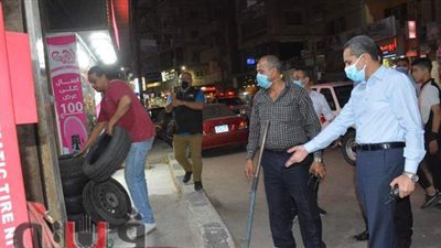 غلق 8 ورش في جولة ليلية لمحافظ الغربية بشوارع طنطا