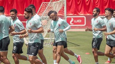 انتظام لاعبي المنتخب الأولمبي في التدريبات الجماعية