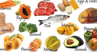 أعراض نقص فيتامين أ وقائمة بالأطعمة الغنية به