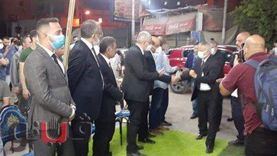 حلمي طولون يقدم العزاء في  شقيق الكابتن أحمد شوبير