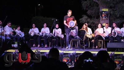 سعيد أرتيست يشارك فرق نجوم القاهرة وفلسطين بمهرجان الطبول على مسرح حديقة الحرية |فيديو