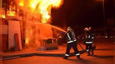 انتداب المعمل الجنائي لكشف سبب حريق مطعم كبابجي في العجوزة