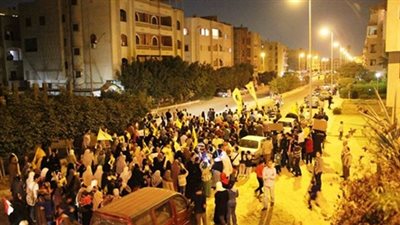 مسيرة ليلية لإرهابيي المعزول في المعادي