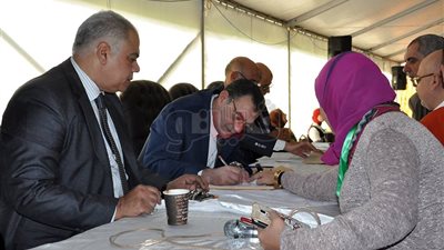 بالصور.. توافد أعضاء الجمعية العمومية للإدلاء بأصواتهم بانتخابات المصري
