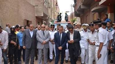 محافظ الإسماعيلية على رأس المشيعين لـ«حسانين» شهيد الإرهاب
