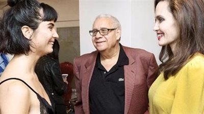 بالصور.. لميس التركية تلتقي أنجلينا جولي في لوس انجلوس