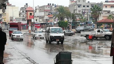 سقوط امطار ورياح شديدة تضرب شمال سيناء