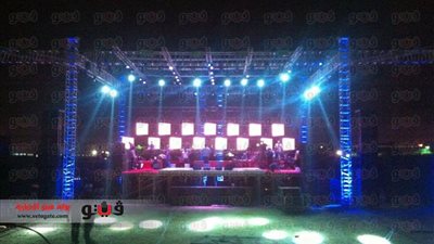 بروفات حفل حماقي قبل بدئه بـ24 ساعة