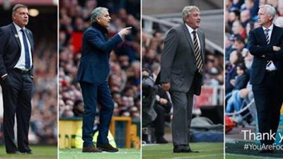4 مدربين مرشحين للفوز بجائزة شهر أكتوبر بالدوري الإنجليزي
