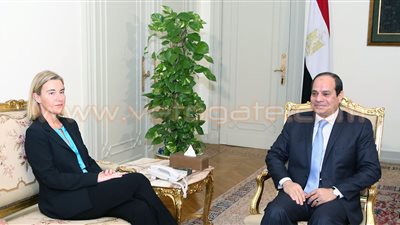 بالصور.. تفاصيل 24 ساعة لممثلة الاتحاد الأوربي بمصر.. التقت السيسي وهنأته بالانتخابات.. بحثت مع «شكري» أزمات المنطقة.. منحت وزارة التعاون الدولي 68 مليون يورو.. وقابلت رئيس وزراء ليبيا بالقا
