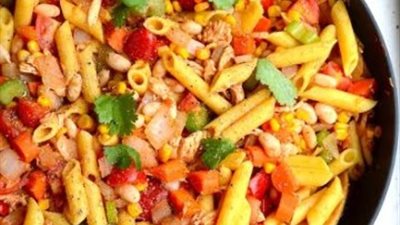 باستا الدجاج المكسيكية لعشاء رومانسى مع زوجك في عيد الحب