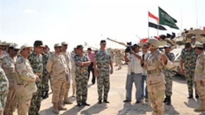 القوات المصرية والسعودية تتدرب على عمليات تطهير الألغام والقتال بالمدن