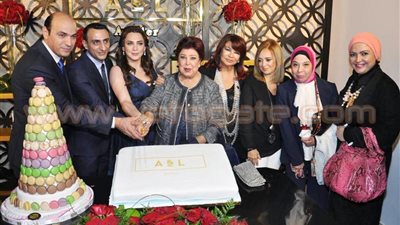 بالصور.. رجاء الجداوي في افتتاح بيت أزياء المصمم السوري أيمن لحموني