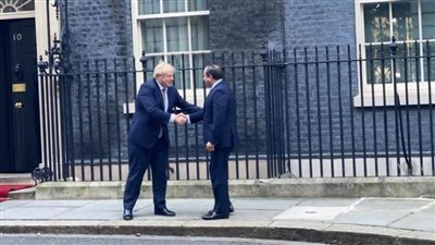 بوريس جونسون يستقبل السيسي بقصر رئاسة الوزراء في لندن| صور