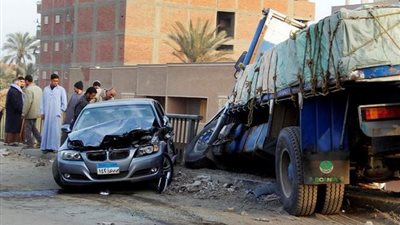 إصابة شخصين في حادث تصادم بالمنوفية