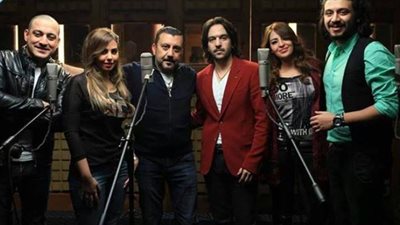 بالفيديو..بهاء سلطان وسومة ودياب يغنون 