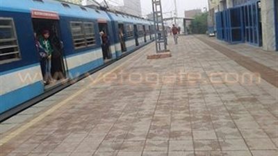 بالصور.. توقف حركة الخط الأول للمترو بسبب الامطار