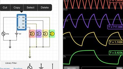 أب ستور يتيح تطبيقًا لمحاكاة الدوائر الكهربائية لدارسي الهندسة