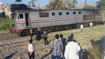 المعاينة الأولية لحادث قطار قليوب: الونش تعطل صدفة على السكك الحديد