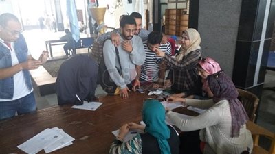 إقبال متوسط بانتخابات اتحاد طلاب جامعة دمنهور (فيديو وصور)