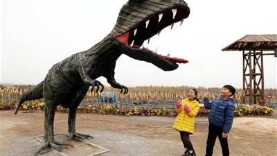 معرض فني باستخدام إطارات السيارات المستعملة (صور)