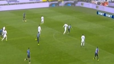 إنتر ميلان يتأخر أمام أتلانتا 1/0 بالشوط الأول (فيديو)