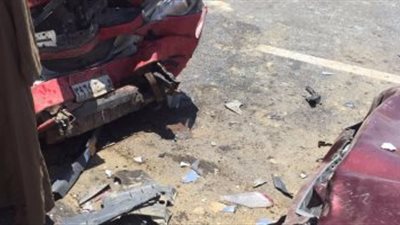 توقف الحركة المرورية بمحور الشهيد بسبب حادث تصادم