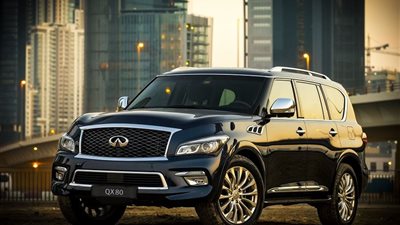 جمارك السيارة إنفينيتي QX80 موديل 2017 الواردة من الكويت