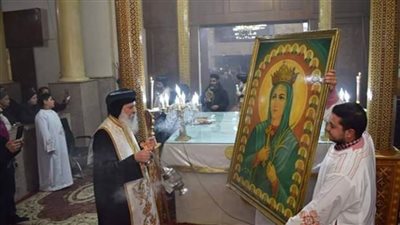 ٣ أساقفة في احتفالات إيبارشية دمياط بعيد الشهيدة دميانة