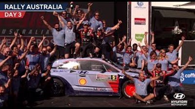 هيونداي تفوز ببطولة العالم للراليات في أستراليا (فيديو)