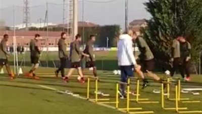 يوفنتوس ينهي تدريباته لملاقاة برشلونة بدوري الأبطال (فيديو)