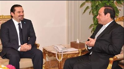 انطلاق مباحثات السيسي والحريري بالاتحادية