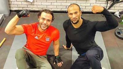 محمد إمام من الجيم: «رب الكون ميزنا بميزة.. وأحلى تمرينة مع كرم جابر»