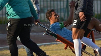 نقل كابتن المحلة للمستشفى بعد إصابته في مباراة مالية كفر الزيات