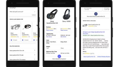 إعادة تصميم «بحث جوجل» مع أدوات جديدة للتسوق عبر الهاتف