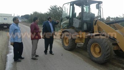 بالصور.. شبين القناطر تشن حملة لتوسعة الطرق العامة وتنظيفها